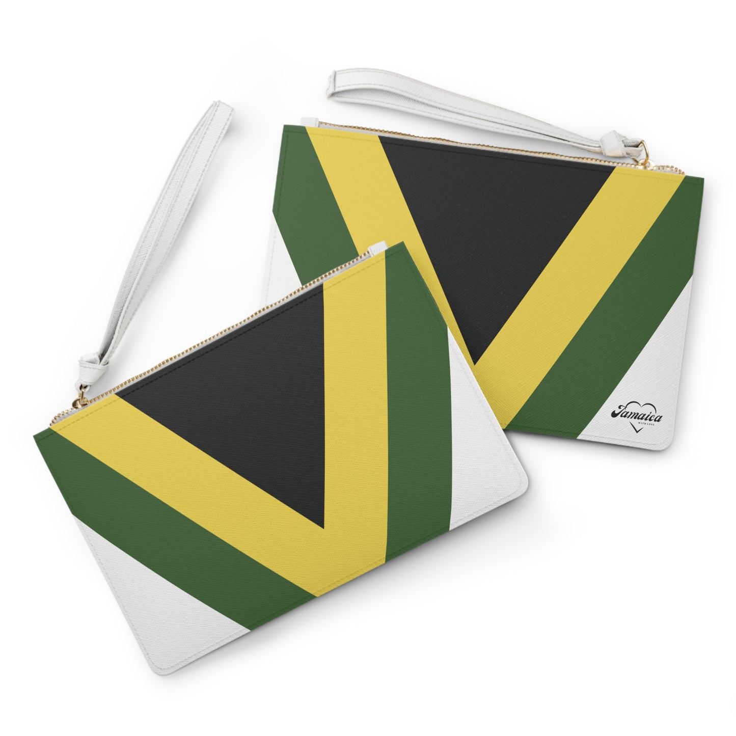 Vibrant Jamaican Flag Clutch Bag