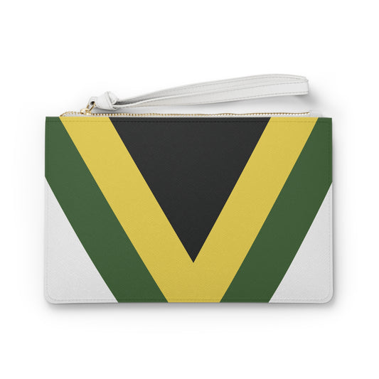 Vibrant Jamaican Flag Clutch Bag