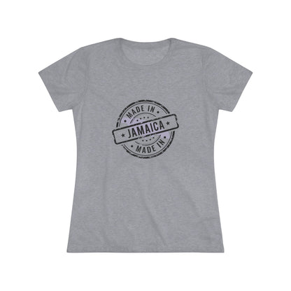 JAMAICA + MADE IN JAMAICA Women's Triblend Tee  - Casual Soft T-Shirt