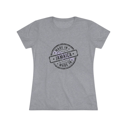 JAMAICA + MADE IN JAMAICA Women's Triblend Tee  - Casual Soft T-Shirt