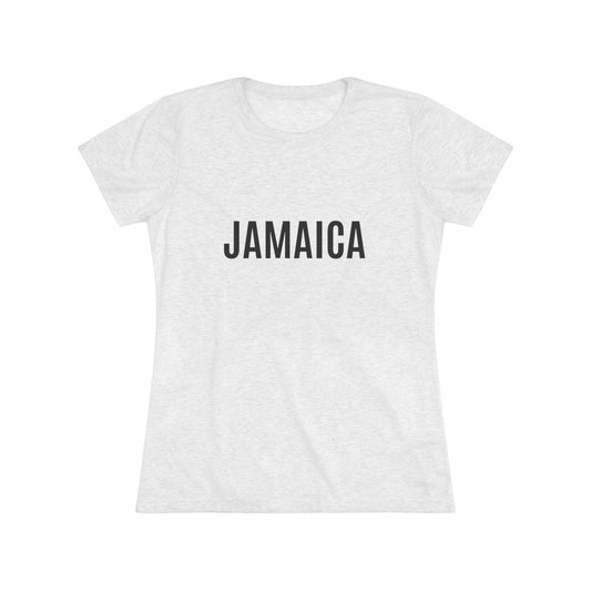 JAMAICA + MADE IN JAMAICA Women's Triblend Tee  - Casual Soft T-Shirt