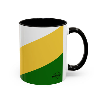 Vibrant Geometric Mug - Jamaica Inspired