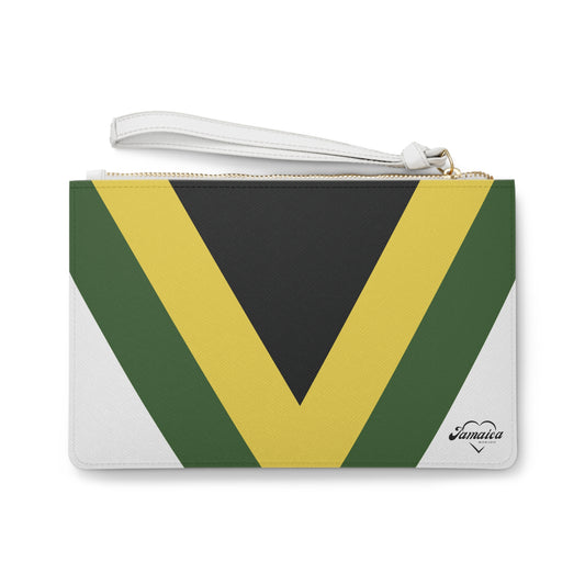 Vibrant Jamaican Flag Clutch Bag