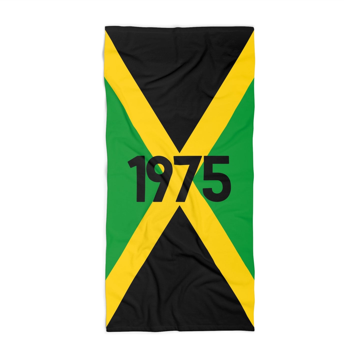 1975 Jamaican Flag Beach Towel - Retro Vibe